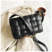 woven PU messenger bag, view 9 - MRSLM