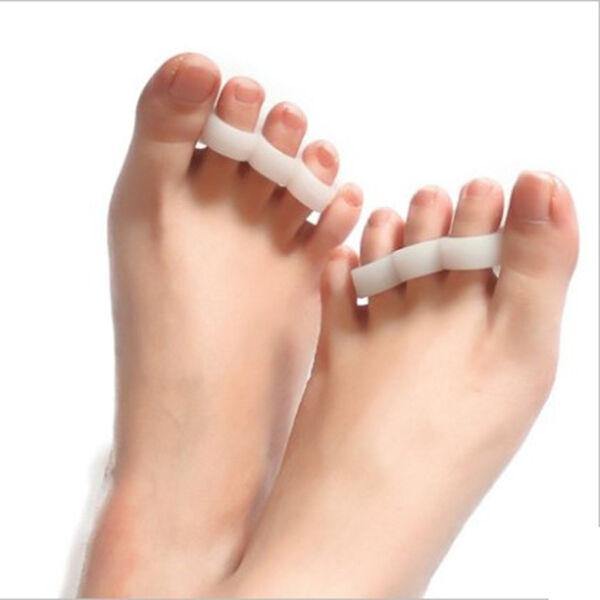 Silicone Gel Toe Separator Toe Straightener Corrector Cushions Hammer Toes Support Crest Pad Relief Pain and Pressure Bunions Overlapping - MRSLM