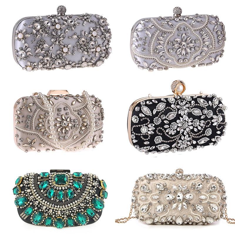 Diamond-studded ladies banquet evening bag - MRSLM