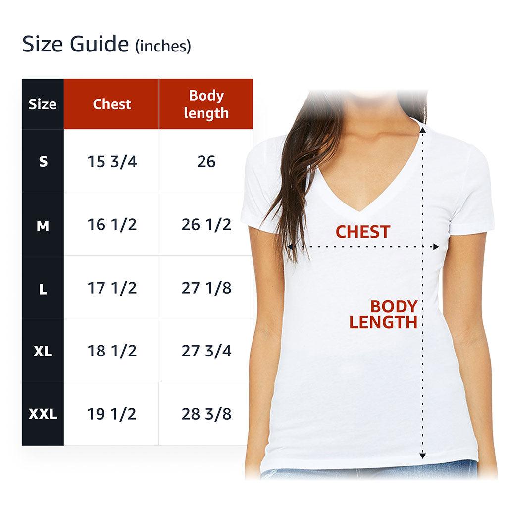 Royal Love Women's V-Neck T-Shirt - Printed V-Neck Tee - Colorful T-Shirt - MRSLM