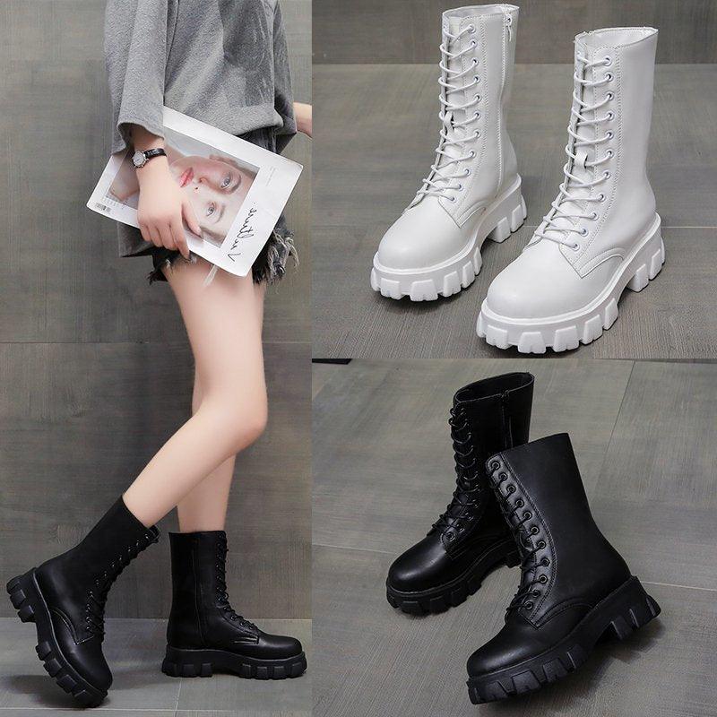 Women's casual Martin combat boots - MRSLM