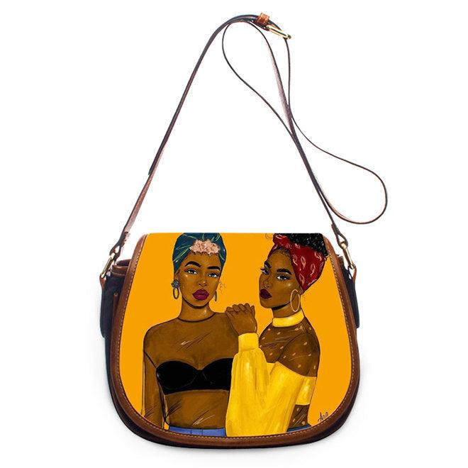 printed PU shell messenger bag, view 28 - MRSLM