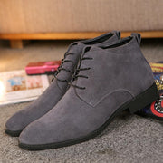 Men's mid-top lace-up pointed casual shoes, view 2 - MRSLM