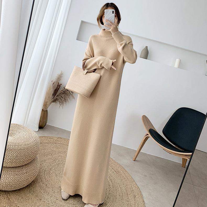 Black knitted long dress, view 7 - MRSLM