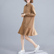 Spring new literary plus size dress women - MRSLM