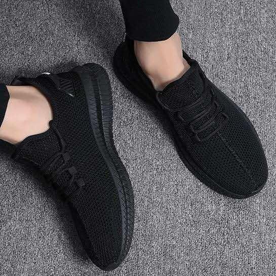 Flying woven casual shoes summer soft sole single shoe mesh - MRSLM