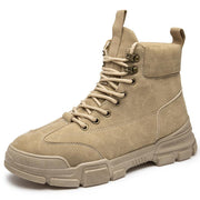 men's high-top retro suede desert boots, view 3 - MRSLM