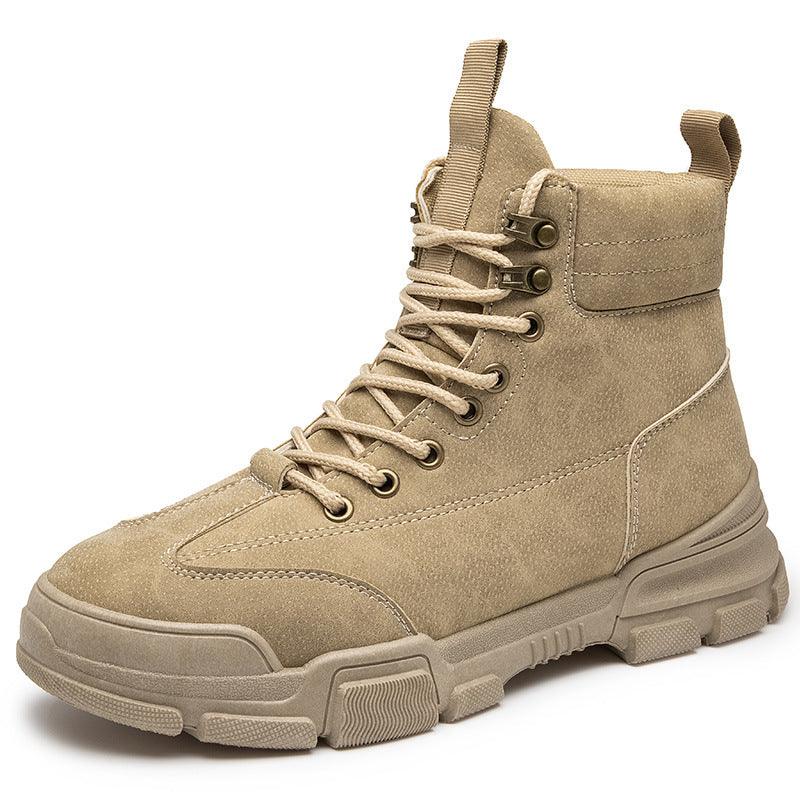 men's high-top retro suede desert boots, view 3 - MRSLM