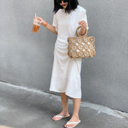 hollow woven paper rope bag, view 10 - MRSLM