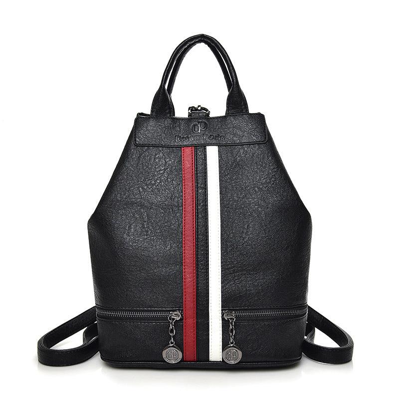 women's soft cowhide backpack, view 4 - MRSLM
