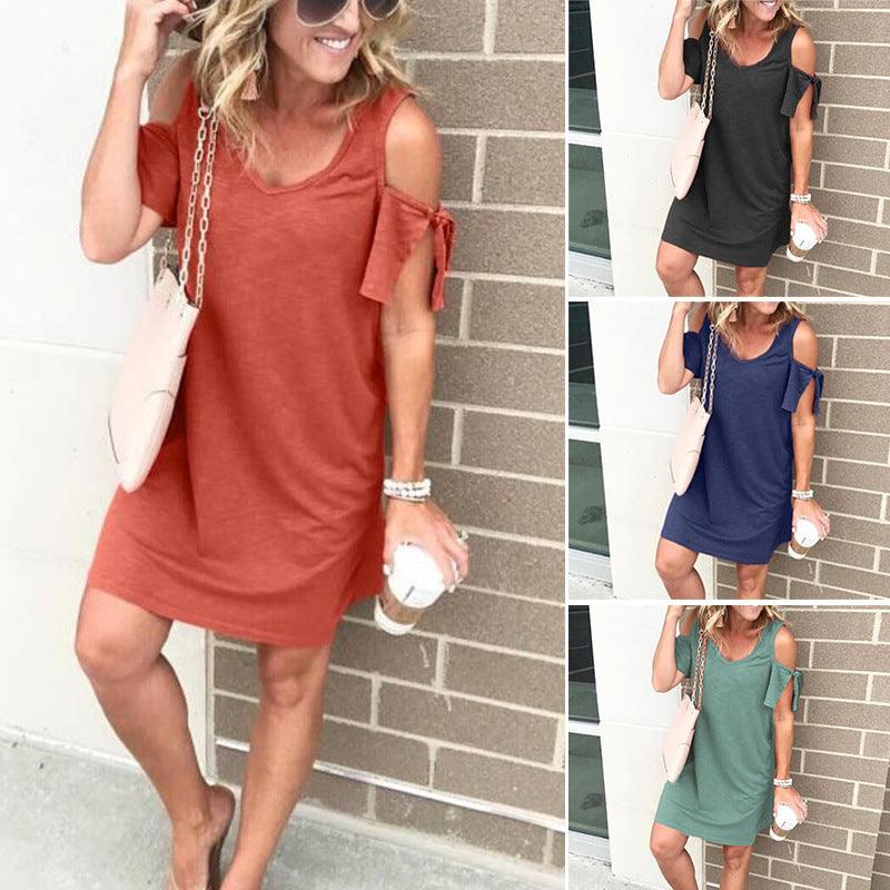 slim solid color knit dress - MRSLM