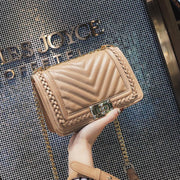 Ladies chain lock small square bag - MRSLM