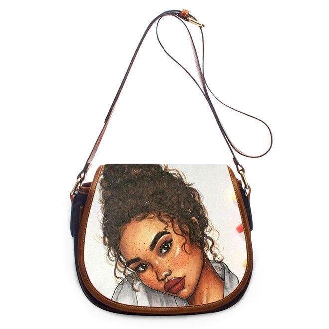 printed PU shell messenger bag, view 23 - MRSLM
