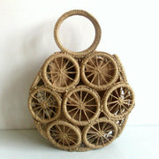 hollow woven paper rope bag, view 14 - MRSLM