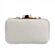 flower beaded banquet clutch, view 4 - MRSLM