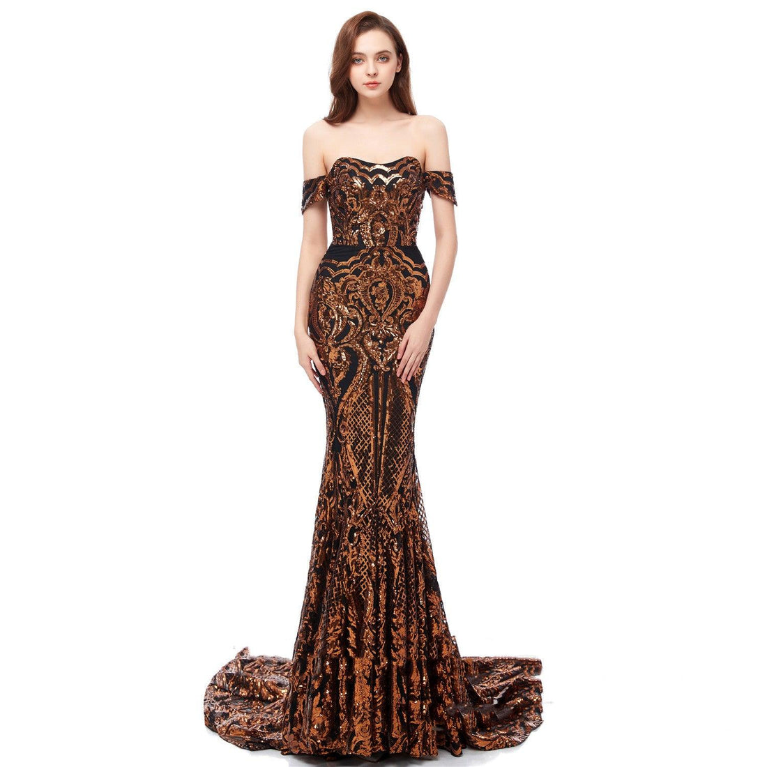 Embroidered Sequin Dress