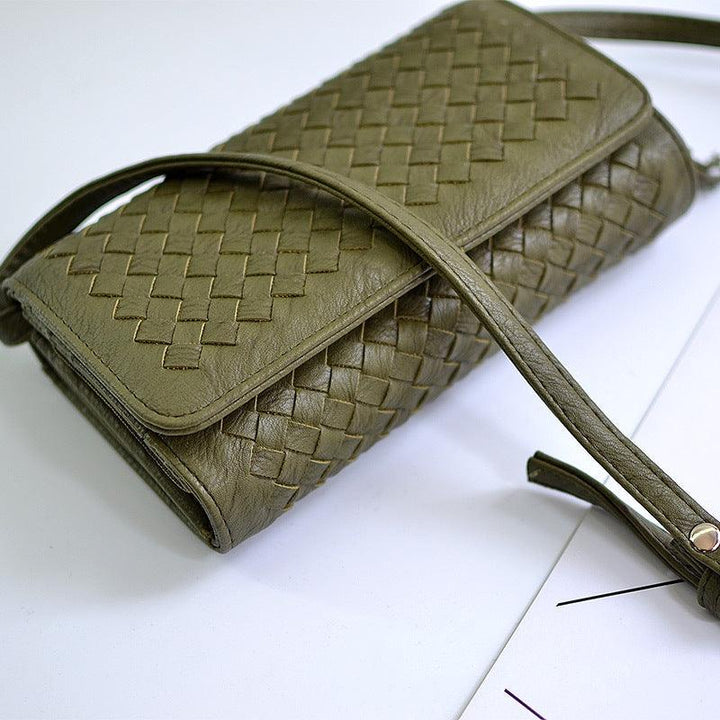 Handmade Ladies Woven Bag Multi-purpose Long Wallet - MRSLM