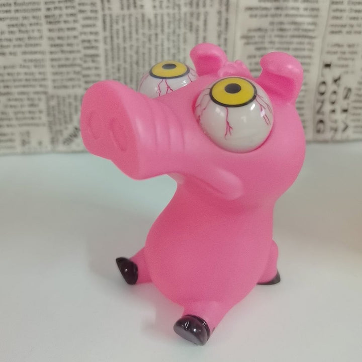 Cartoon Animal Decompression Toy Stress Reduction Ball Cute Little White Panda Dinosaur Squeeze Pop Eye Squeeze Antistress Toy