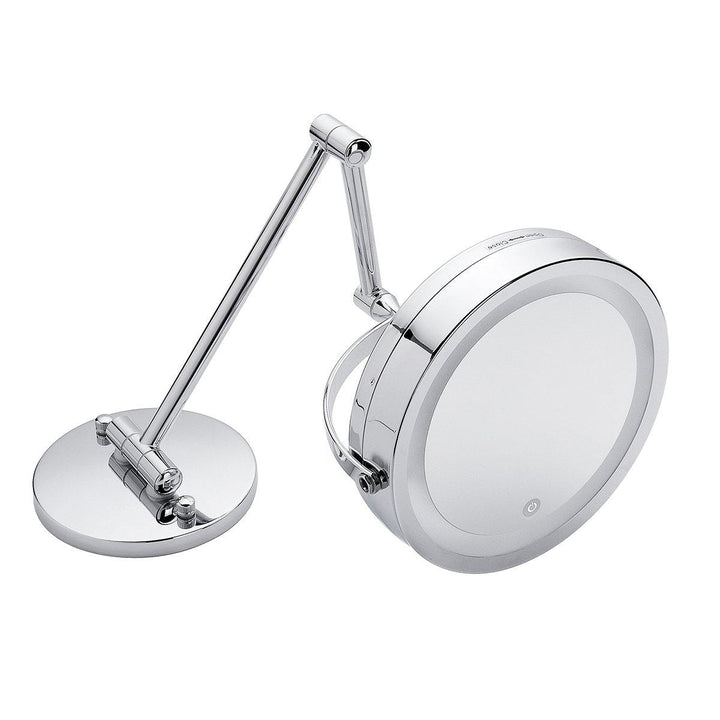 Led Makeup Mirrors With LED Light Folding Wall Mount Vanity Mirror 10x - MRSLM