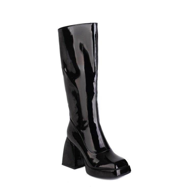 women's tall platform boots, view 5 - MRSLM