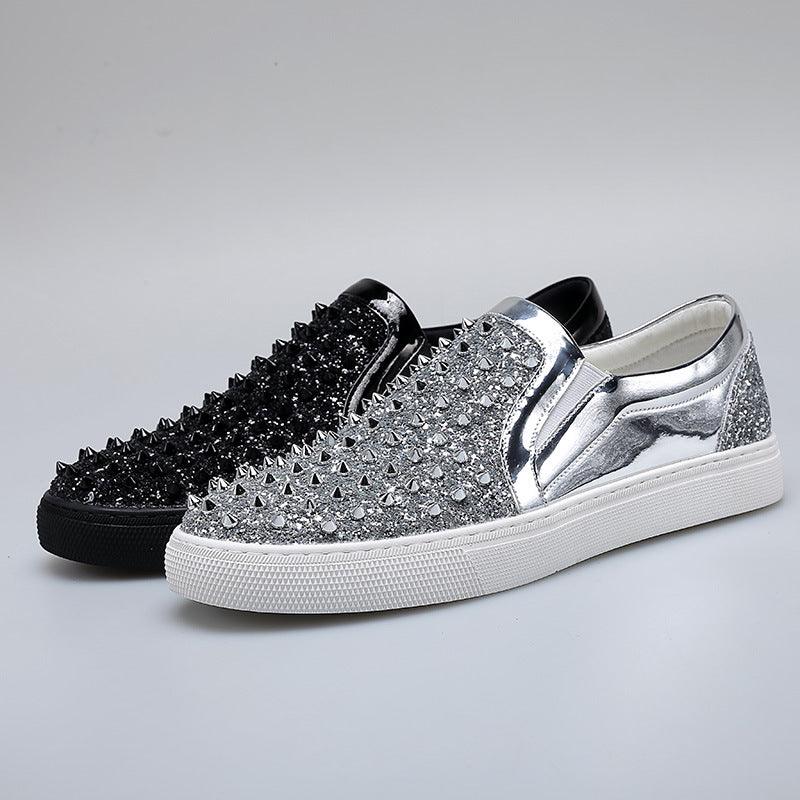 men's slip-on high-top leather shoes - MRSLM
