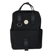 black polyester shoulder bag, view 2 - MRSLM