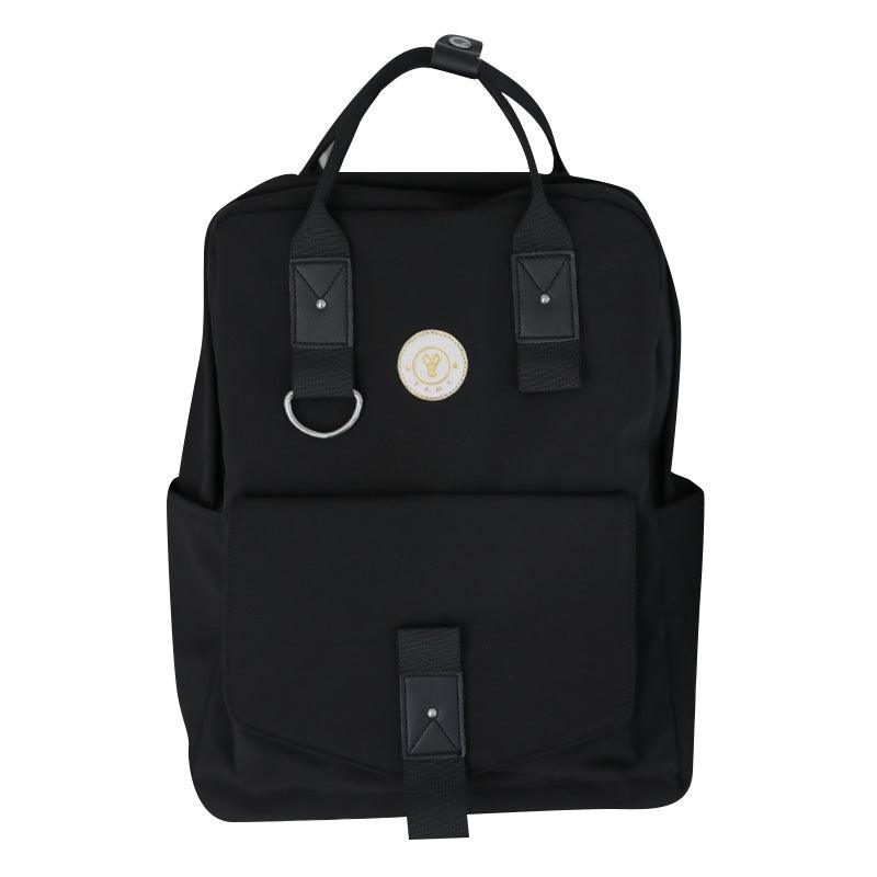 black polyester shoulder bag, view 2 - MRSLM
