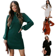 Thickened slim knit sweater dress - MRSLM