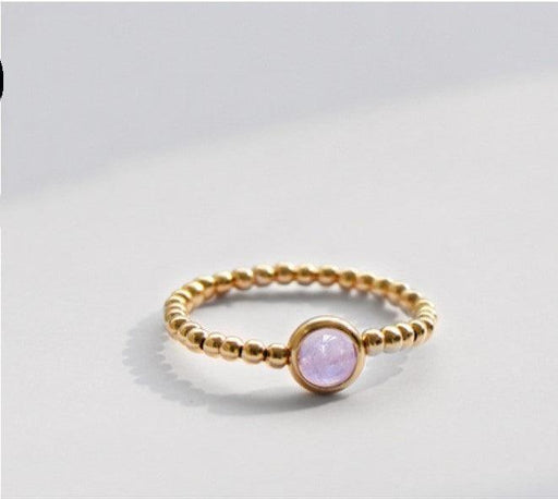 crystal strawberry transfer bead ring - MRSLM