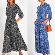 ladies printed chiffon dress - MRSLM