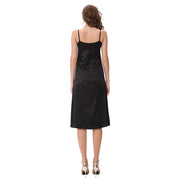 women's spaghetti strap satin dress, view 20 - MRSLM