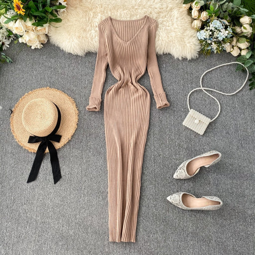 elastic women's bodycon dress, view 3 - MRSLM
