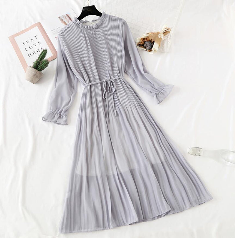 women's elegant polka dot dress, view 5 - MRSLM