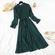 women's elegant polka dot dress, view 10 - MRSLM