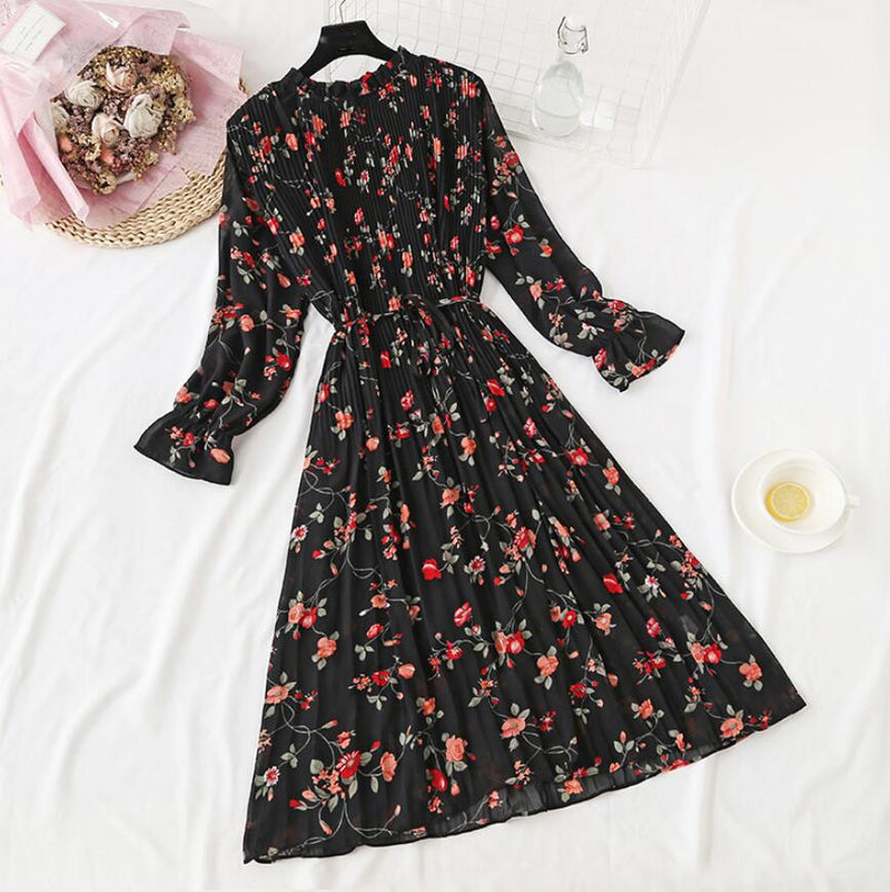 women's elegant polka dot dress, view 16 - MRSLM