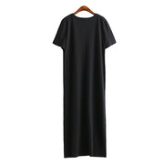 Women's long split dress, view 5 - MRSLM