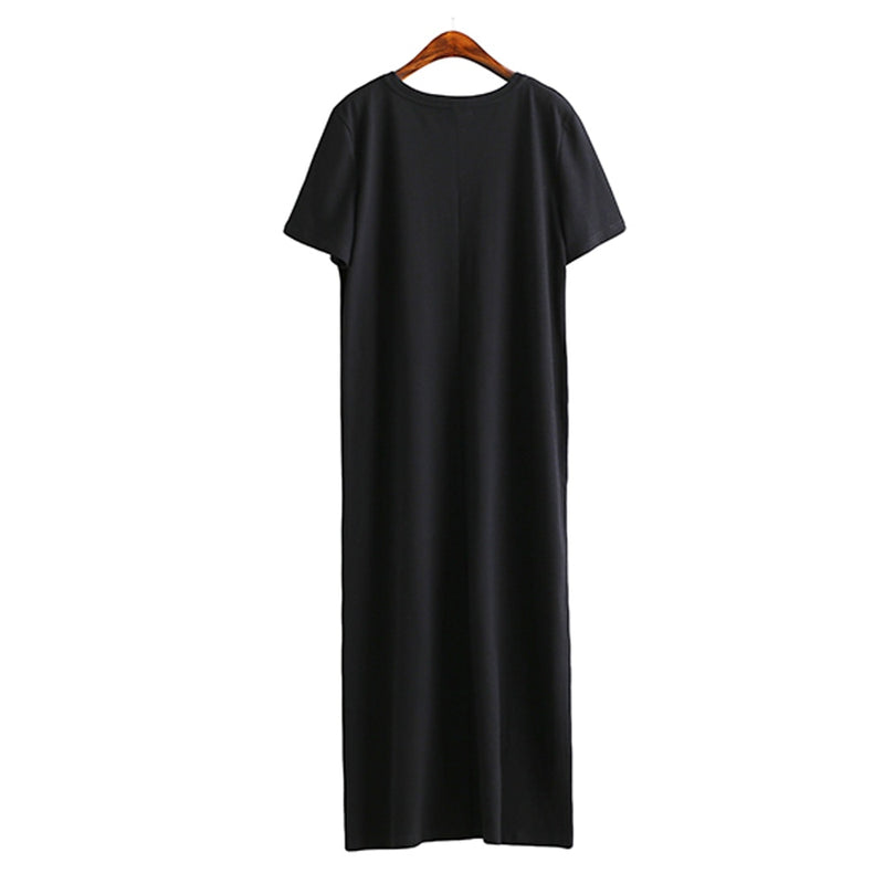 Women's long split dress, view 5 - MRSLM