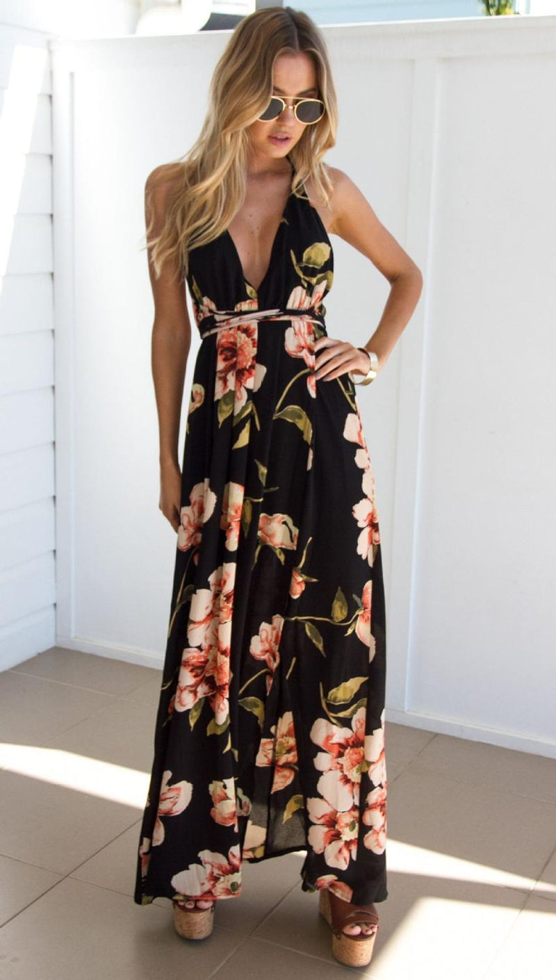 Backless long summer dress, view 2 - MRSLM