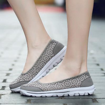 Women's cloth slip-on shoes, view 2 - MRSLM
