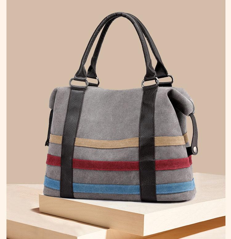 New Bags for women canvas bag casual luxury handbags women bags designer Boston Bags Ladies Weekend Handbags Large Shopping - MRSLM