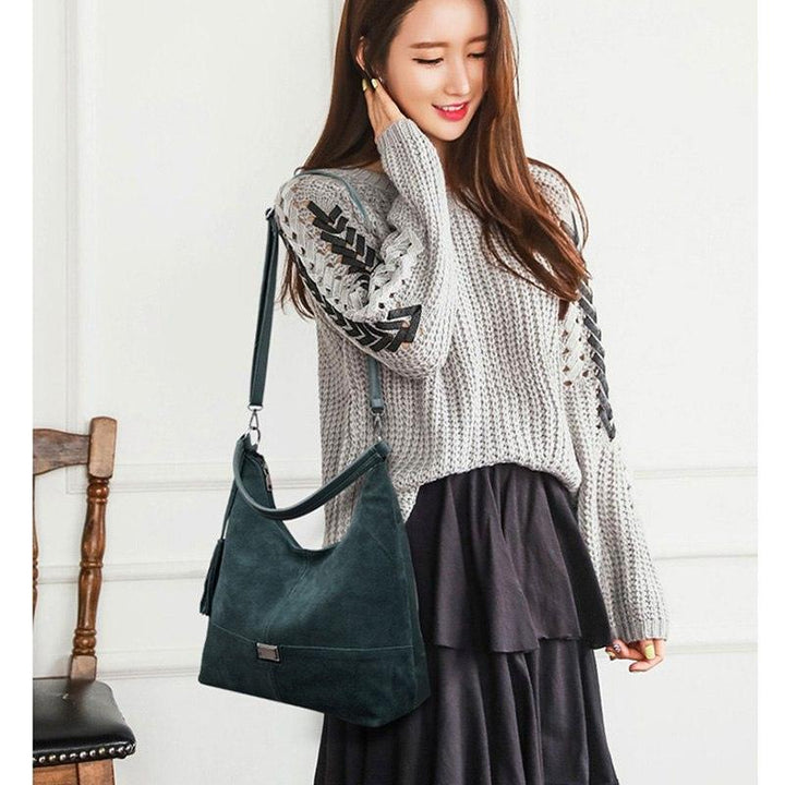 Fashion Winter Suede Women Bags 2021 Lady Handbags Designer Luxury Female Shoulder Bags High Quality Crossbody Bag - MRSLM