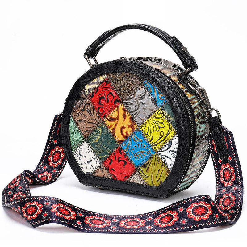 mini retro cowhide shoulder bag - MRSLM