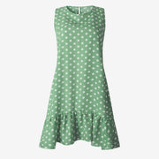 Women's polka dot chiffon dress, view 5 - MRSLM