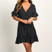 polka dot summer dress, view 3 - MRSLM