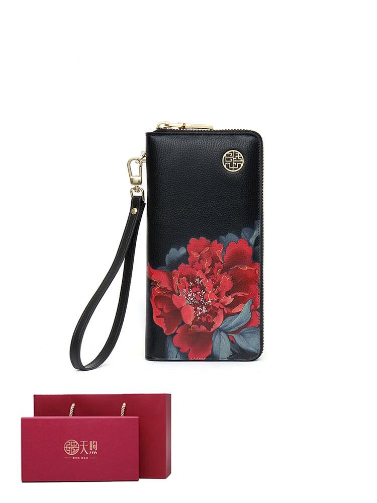 Ladies ethnic style zipper wallet, view 21 - MRSLM
