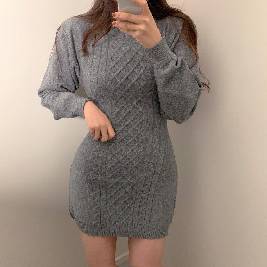 Twist Pattern All-match Dress