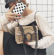 chain crossbody shoulder bag, view 6 - MRSLM