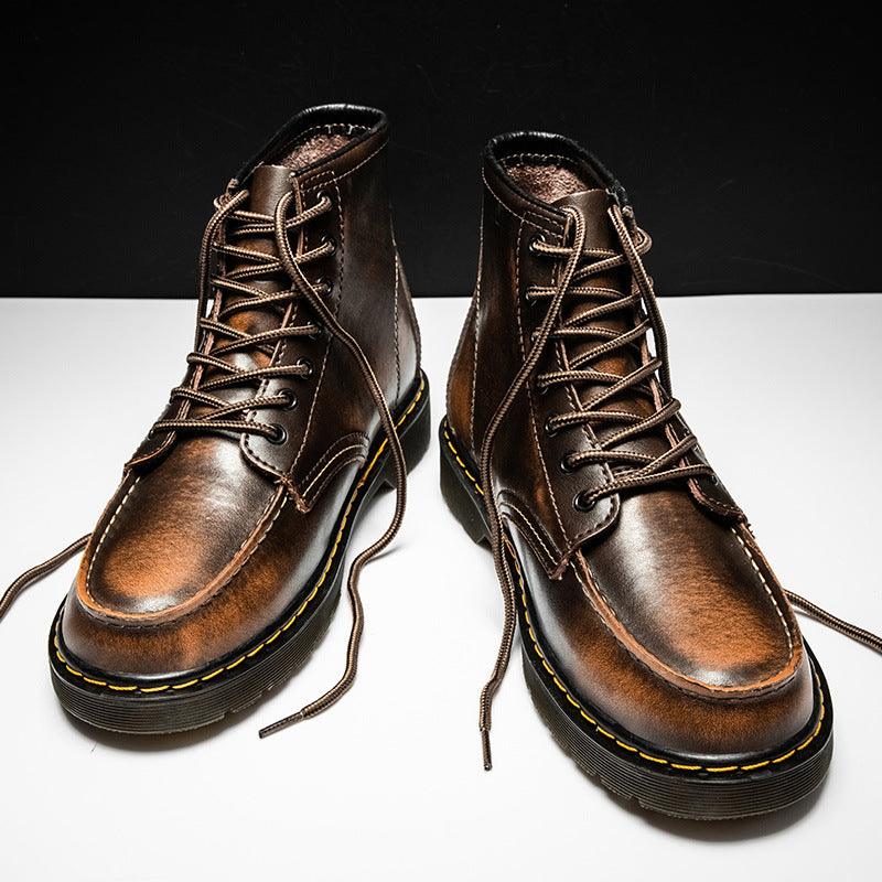 Men's high-top cowhide Martin tooling boots, view 5 - MRSLM