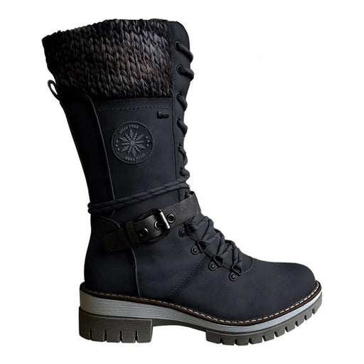 women's wedge heel plush-lined boots, view 6 - MRSLM