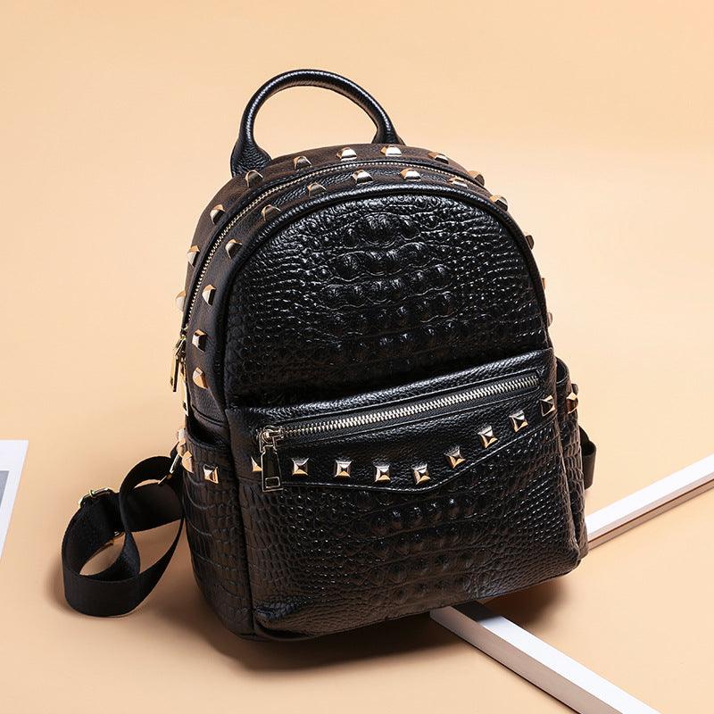 women's small square cowhide backpack - MRSLM